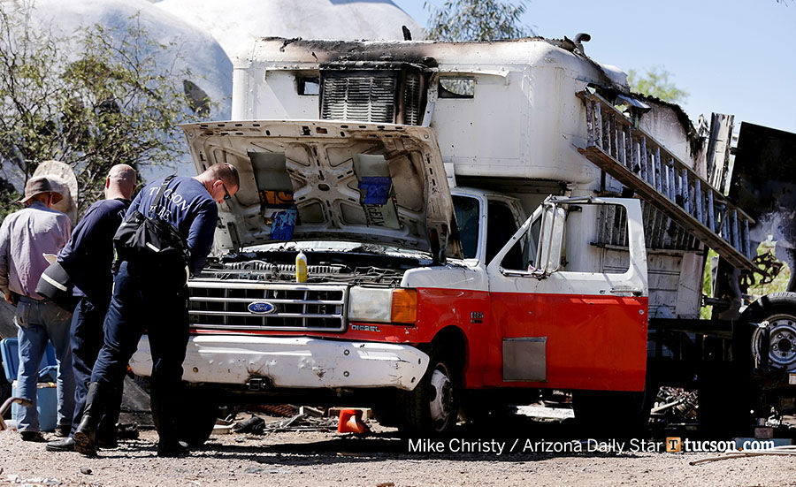 Box truck fire